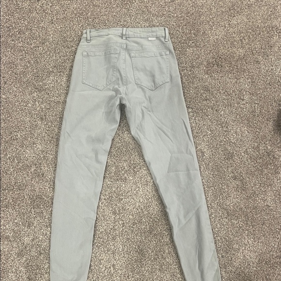 Tractr Women's Light Green Ankle Jeans - Picture 2 of 4